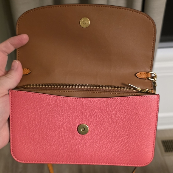 Coach Hayden Watermelon Crossbody or Clutch Brass Accents C5361 - Picture 6 of 8